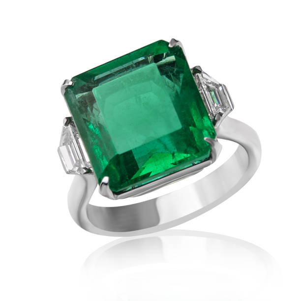 istock ring with diamonds and emeralds 1387304651
