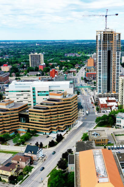 istock Aerial vertical of Kitchener, Ontario, Canada 1387304900