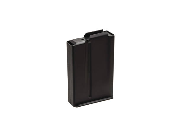 istock Assault rifle magazine isolated on white background. 1387308457
