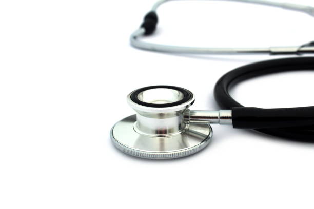 istock A metal stethoscope lies on a white isolated background. 1387315086