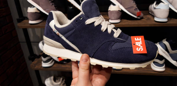 istock Big collection of different sport shoes. 1387326291