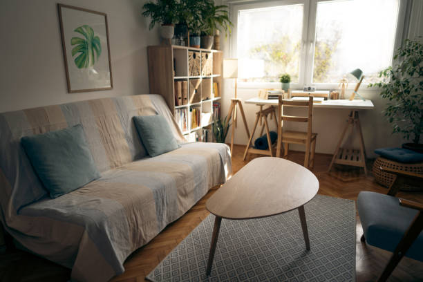istock Modern and cozy small home office 1387326522