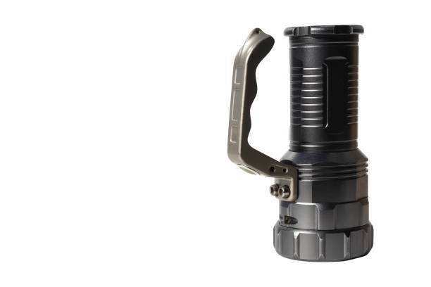 istock An iron hand lantern stands upside down on a white background. 1387332486