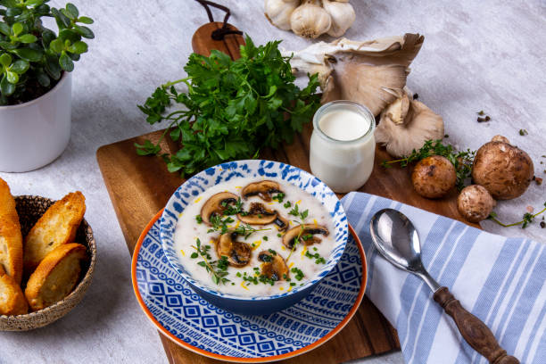 istock A traditional flavor, creamy mushroom soup 1387334535
