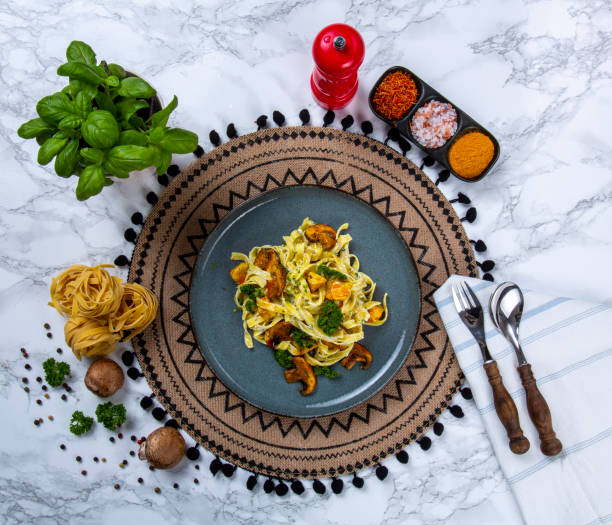 istock Italian pasta with bechamel sauce 1387335531