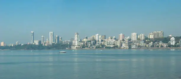 Photo of Panoramic view of South Mumbai popular sunny Chowpatty seafront