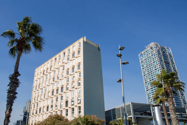 istock Barcelona city buildings, old town 1387342777