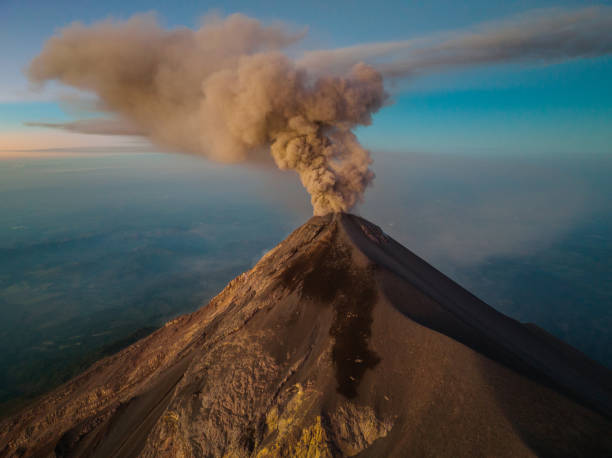 istock Aerial view of volcano in Guatemala 1387343076