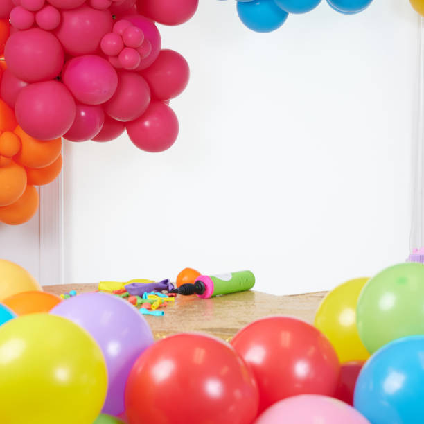 istock Balloon Party Colorful Background 1387345459