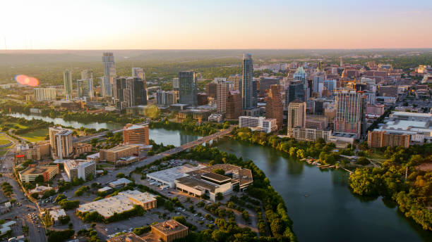 istock Colorado river passing through downtown Austin 1387350555