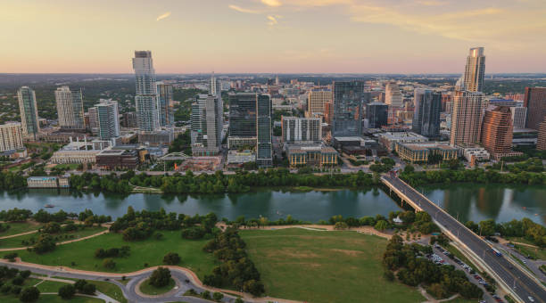 istock Colorado river passing through downtown Austin 1387350615