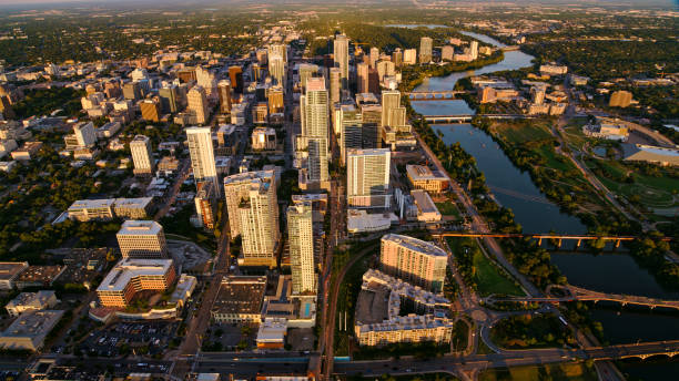 istock Colorado river passing by downtown Austin 1387350622