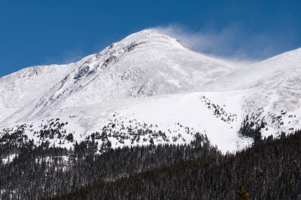 Parry Peak has an elevation of 13,391 Feet, located on the Continental Divide in North Central Colorado. stock photo