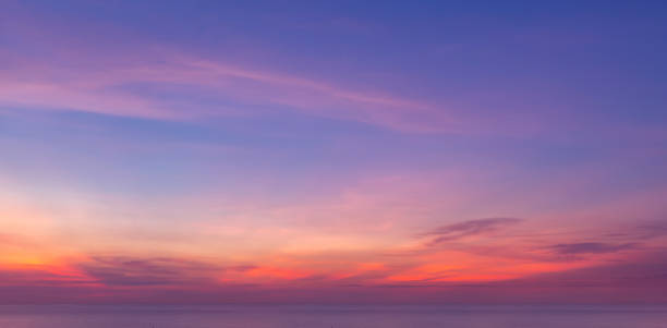 istock Colorful cloudy sky at sunset. Gradient color. Sky texture, abstract nature background 1387352821