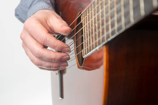 istock hands of the musician playing on classical guitar 1387357558