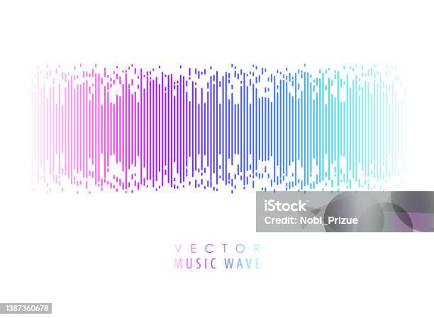 Sound Wave Post Sound Wave Poster Stock Illustration - Download Image Now - Abstract ...