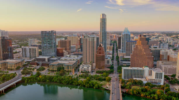 istock Modern buildings in downtown Austin 1387360926