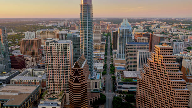 istock Modern buildings in downtown Austin 1387360929