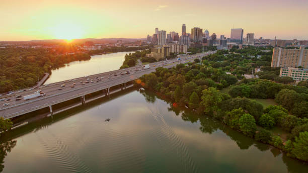 istock Bridge Over Colorado river in downtown Austin 1387360934