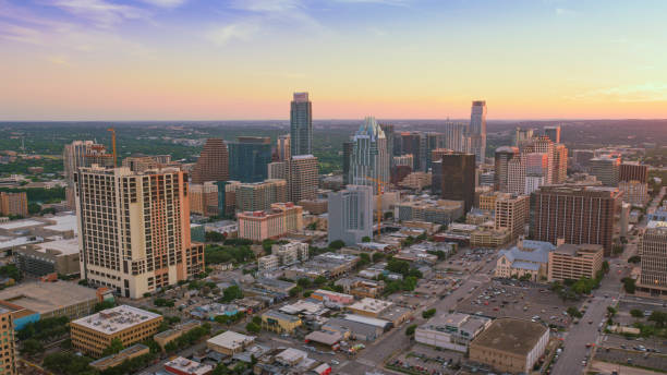 istock Modern buildings in downtown Austin 1387360948