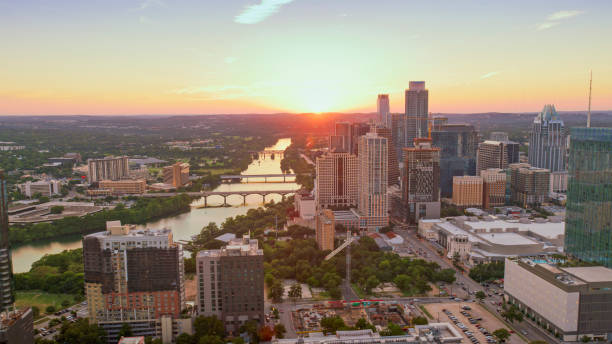 istock Colorado river passing by downtown Austin 1387360950