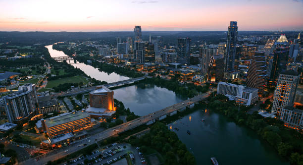 istock Colorado river passing through  downtown Austin 1387360958