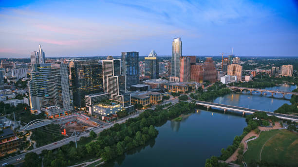 istock Colorado river passing by downtown Austin 1387360996