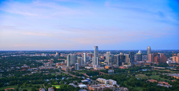 istock Colorado river passing by  downtown Austin 1387360998