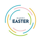 istock Happy Easter card, poster, background.. Vector 1387365356