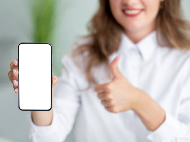 istock like gesture office woman mobile application 1387373106