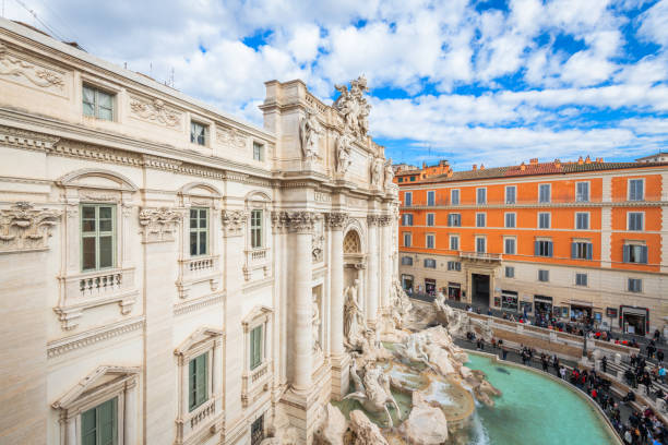 istock Rome, Italy overlooking Trevi Fountain 1387381228