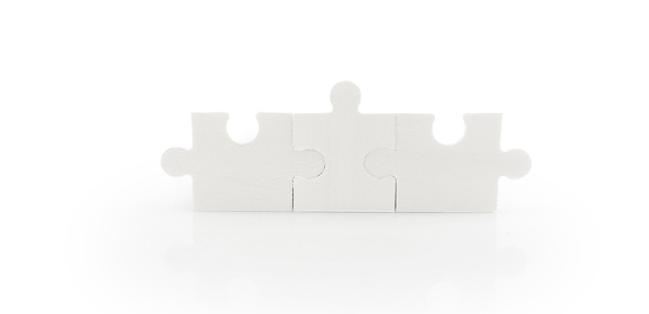Connecting jigsaw puzzle Business solutions success and strategy concept