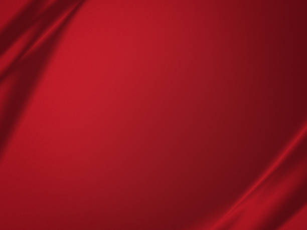 красный шелковый фон с шторами по углам. - silk textile red backgrounds stock illustrations