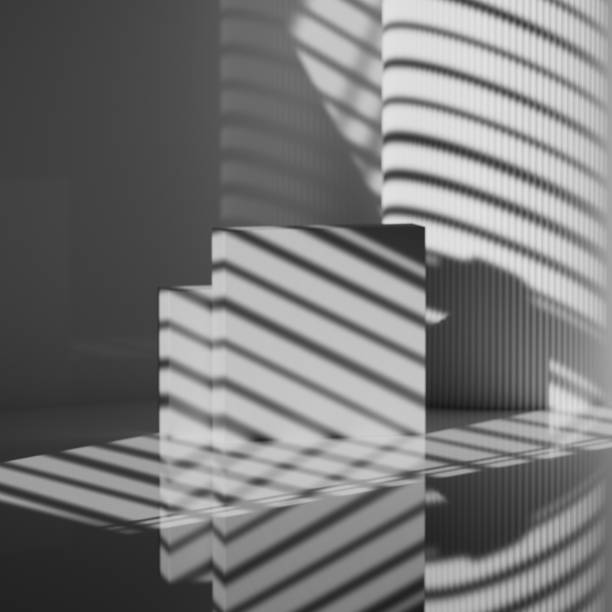 istock Product podium stage for mockup presentation, abstract cubes background 1387402404