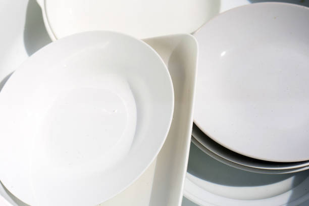 istock Dish washing, Dishes soaking in water 1387404147