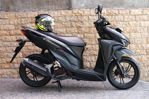 Yogyakarta, Indonesia - March 24 2022 : New Honda Vario 150 scooter motorcycle
