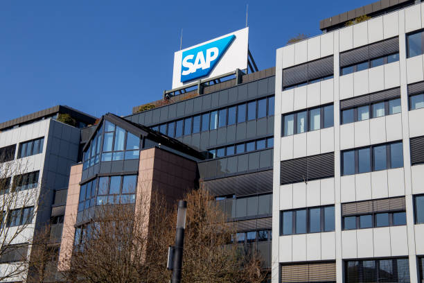 SAP headquarters in Walldorf, Germany stock photo