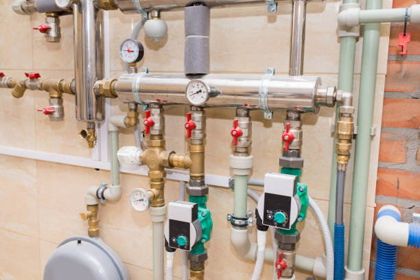 istock new autonomous heating system, water heating in the house, plumbing installation, close-up 1387415113