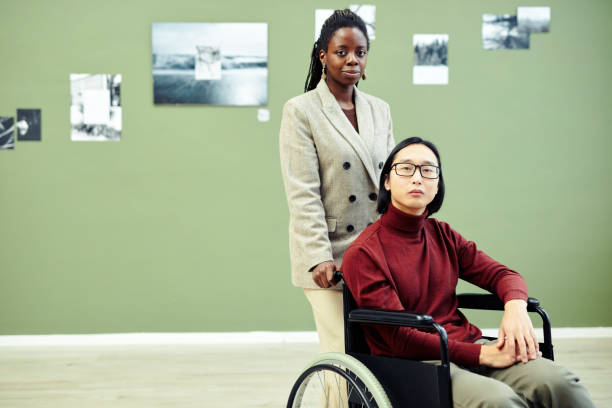 istock Ethnically Diverse Friends At Exhibition 1387425647