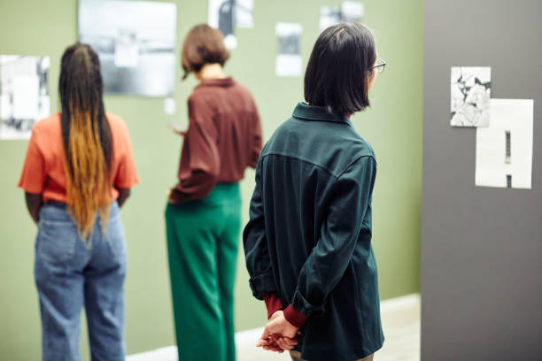 Young People Visiting Photography Exhibition