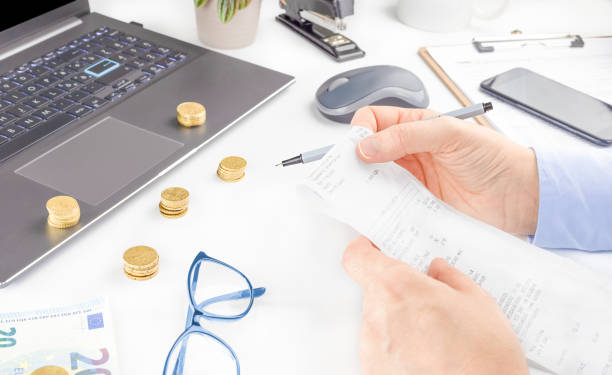 istock Woman works in front of the computer 1387425897