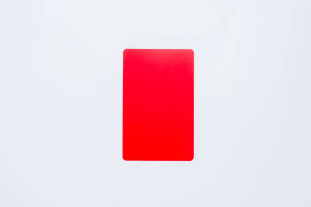 cartão vermelho - adjudicator - fotografias e filmes do acervo