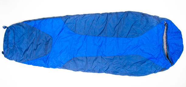 istock sleeping bag on a white background. items for tourism and camping 1387428199