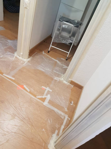istock Madrid Spain; 10/15/2019: interior of a house prepared to paint it 1387428784