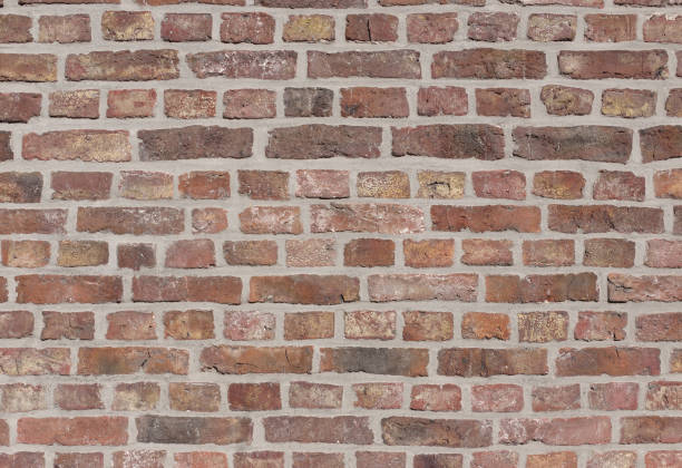 Close up of old brickwork stock photo