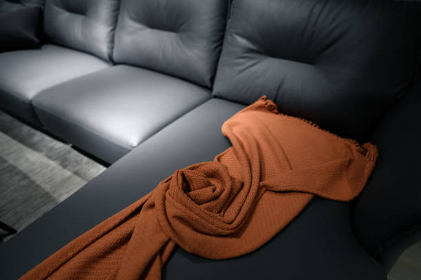 istock Leather Sofa is in the living room 1387461649