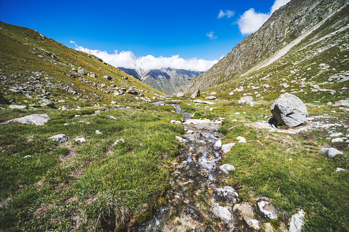 Trekking in Caucasus mountains