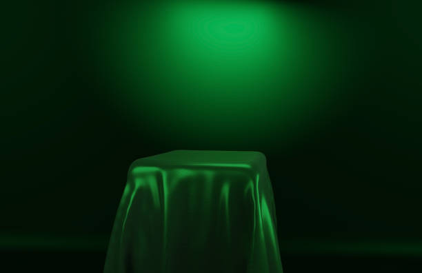 istock Sophisticated Cosmetic Podium Black Colors Presentation Background 3D Rendering 1387467120