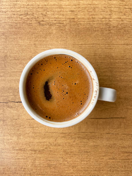 istock Turkish coffee on the wood table background 1387475507