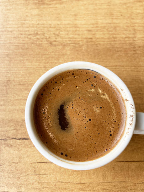 istock Turkish coffee on the wood table background 1387475529